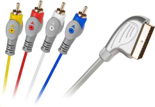 Euro-4rca Cable 1.5m Tear Shape