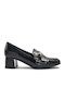 Patent Leather Women's Loafers in Black Color