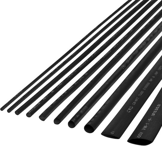 Black Heat-Shrink Tubing 4.5 Mm 1 M Rebel