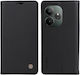 Realme Folio Series Book Synthetic Leather / Silicone Black (Realme GT 6 5G, Realme GT 6T 5G)