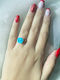 Ring K14 Gold Turquoise Flower Shape R125922