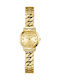 Guess Chime Women's Watch Chronograph with Gold Metal Bracelet