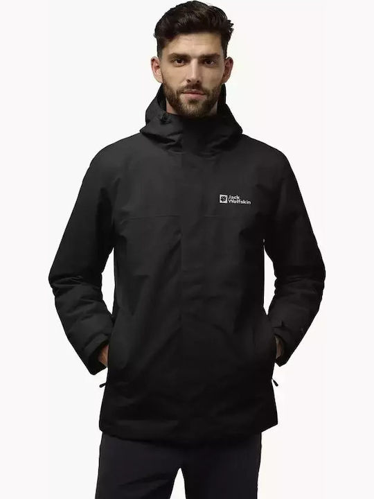 3 σε 1 Χειμωνιάτικο Μπουφάν Black