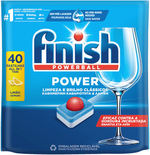 Finish All In 1 40 Dishwasher Capsules