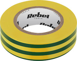 Rebel Adhesive Insulation Tape 0.13 Mm X 19 Mm X 10 Yd Yellow-green