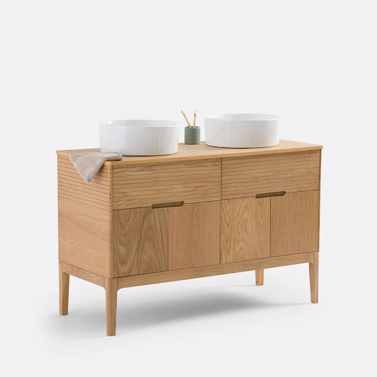 La Redoute Interieurs Waschtisch mit Waschbecken L120xB50xH78cm Eiche