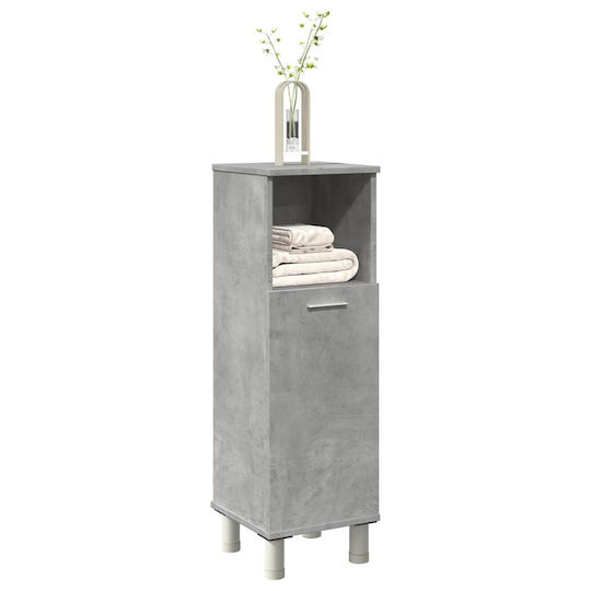 vidaXL Floor Bathroom Column Cabinet L30xD30xH95cm Gray