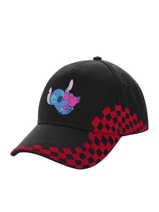 Lilo & Stitch Hugs Hearts Adult Hat Ultimate Bl...