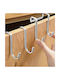 Spices Bazaar Door Hook 2 Slots Stainless Steel 4 Pieces