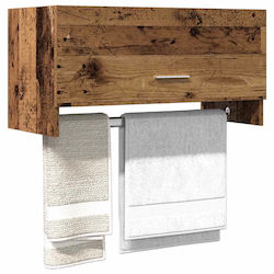 vidaXL Cabinet de baie L70xA32.5xÎ35cm Maro