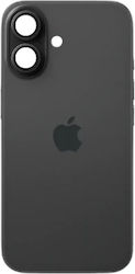 Πίσω Γυαλί Ατσάλινη Πλάκα Μαγνήτες Magsafe & Camera Lens Iphone 16 Black