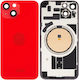 Back Glass Steel Plate Magnets Magsafe & Camera Lens iPhone 14 Plus Product Red
