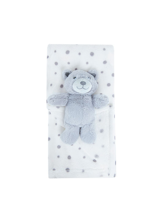 Smyk Blanket White with Animal