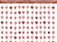 Decorative Curtain Hearts Rose Gold