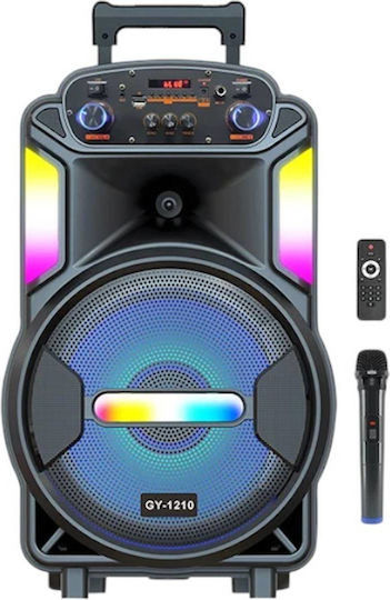 Ηχείο Karaoke με Ασύρματο Μικρόφωνο και Εφέ Φωτισμού GY-1210 116220 Μαύρο