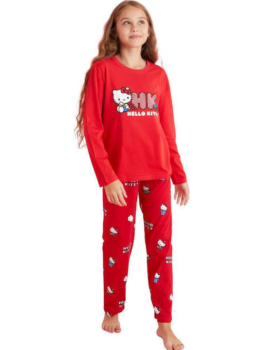Siyah Inci Детска пижама Зимна red