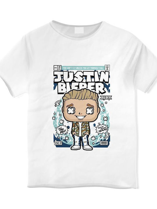Kids' T-shirt White Justin Bieber