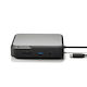 Alogic CD2 USB-A / USB-C Stație de andocare cu DisplayPort 4K PD Ethernet și conexiune 2 monitoare Gri