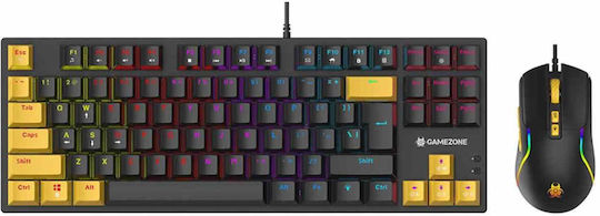 Tracer GameZone Hornet 87 Σετ Gaming Μηχανικό Πληκτρολόγιο με RGB φωτισμό & Ποντίκι (Αγγλικό US)