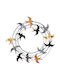 Wallity Wanddekoration Spiral Bunt aus Metall 87x5x87cm