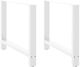 vidaXL Metallic Furniture Leg 2 Pieces Suitable...