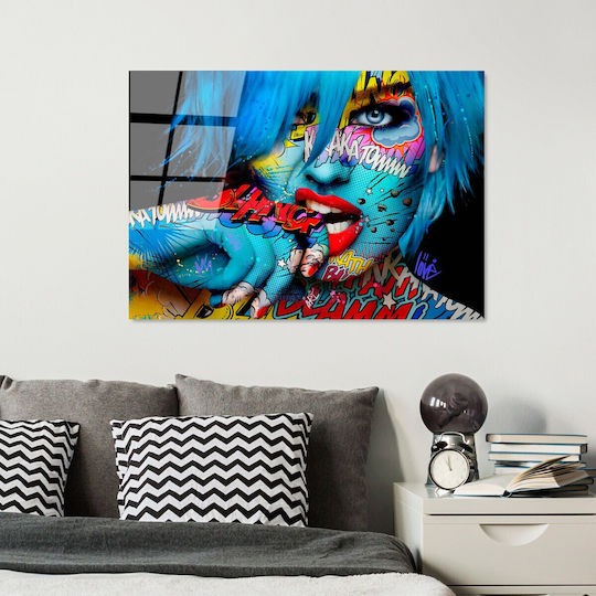 Glass Painting 123bzm2205 100x70cm Multi Wallity Horizontal Glass