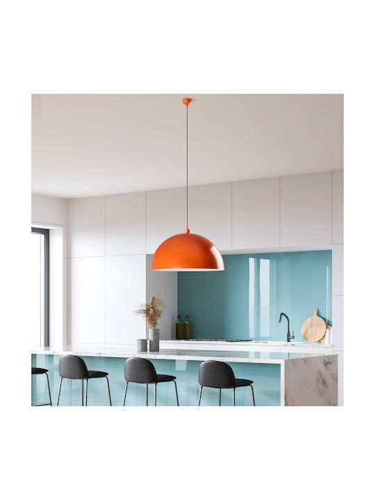 Opviq Kure Pendant Light Orange with Socket E27 60x60x135cm