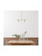 Opviq Gold Pendant Light Yellow with Socket E14, E.14 52x15x76cm