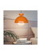 Opviq Orange Pendant Light Orange with Socket E27 25x25x115cm
