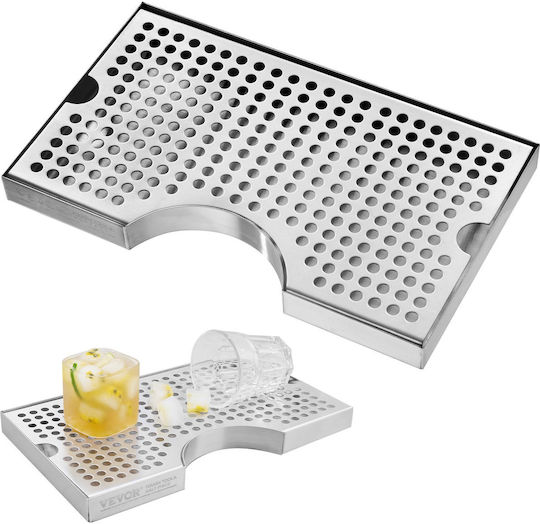 Vevor Kegerator Beer Drip Tray 304 Stainless Steel Keg Trays Non-Slip Pads