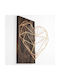 Wallity 3D Mixed Art Copper from Wood 58x58cm