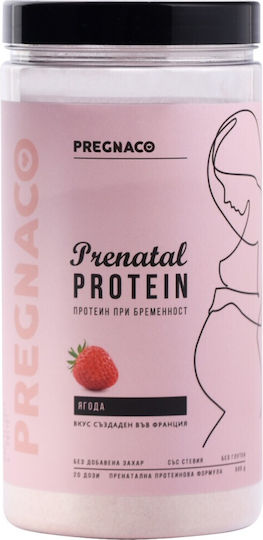Pregnaco Prenatal Protein Протеин Суроватъчен Без Глутен с Вкус Ягода 500гр