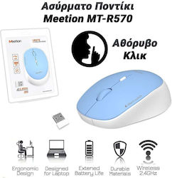 Meetion MT-R570 Kabellos Ergonomisch Maus Blau