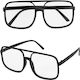Αξεσουαρ Γυαλια " 90s Hip Hop Glasses Transparent Lenses"