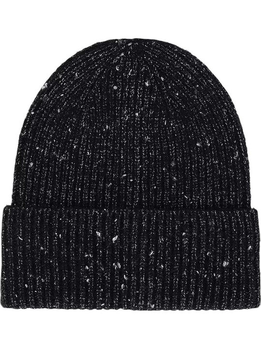 Beanie Ανδρικός Σκούφος Πλεκτός σε Μαύρο χρώμα