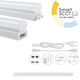 El199412 LED T5 Leuchte 8W|800lm|3CCT 3000-4000-6500K mit Dip-Schalter|587x22,5xH36mm Enjoysimplicity +Kabel 1m +Kabel 15cm