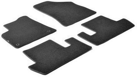 Set of Front and Rear Mats 5pcs for Peugeot 5008 2016 Black
