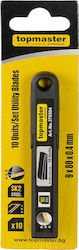 Sk Cutter Klingen Set 2 9 mm 10 Stück Topmaster 370304 Sk Cutter Klingen Set 2 9 mm 10 Stück Topmaster 370304