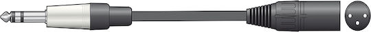 Chord Cable XLR male - XLR male Μαύρο 6m (S6J-XM600)