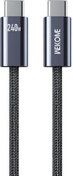 WK USB 2.0 USB-C männlich - USB-C 240W 1m WK USB 2.0 USB-C männlich - USB-C 240W 1m