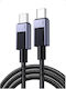 Ugreen USB 2.0 USB-C Male To USB-C 240W Gray 1m Cable