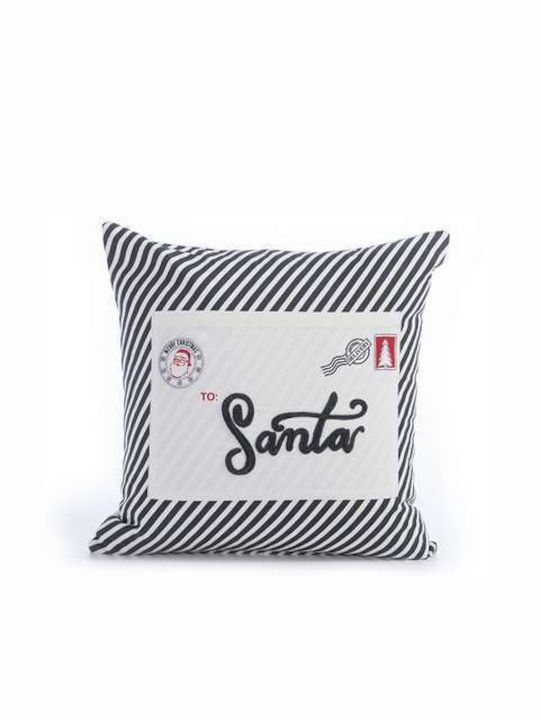 Nef-Nef Homeware Коледна декоративна възглавница Christmas Is All Around 45x45 екрю Nef-nef Homeware