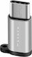 Andowl Q-Z04 Convertor USB-C masculin în micro USB feminin Argintiu 1buc