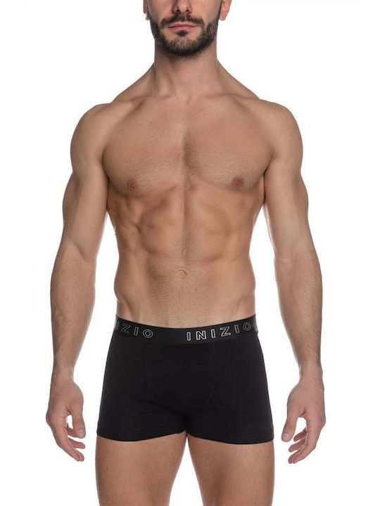 Inizio Men's Boxer Black/Silver