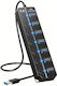 USB Hub 7 Ports USB 3.0 with USB-A Connection Gray