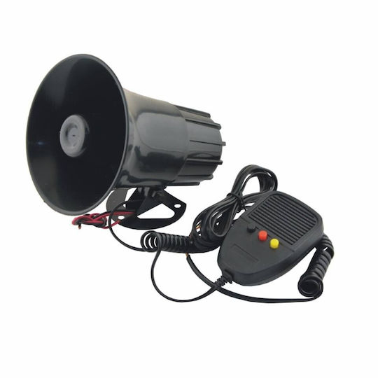 Sirena de Poliție cu 3 Sunete și Microfon 60-80watt