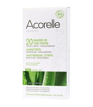 Acorelle Wax Strips for Sensitive Skin 20pcs