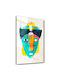 Glass Painting 672brs1580 70x110cm Multi Wallity Vertical Glass