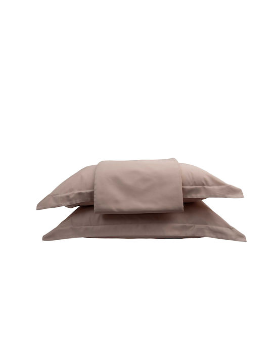 Epavlis Homeware Sheet Super-Double with Elastic 160x200+30cm. Σχ. 0800 Powder