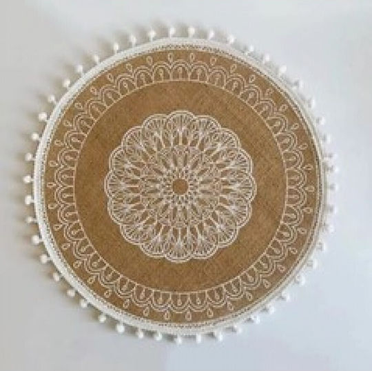 Etoile Placemats Rotund Din paie 1buc Etoile Placemats Rotund Din paie 1buc